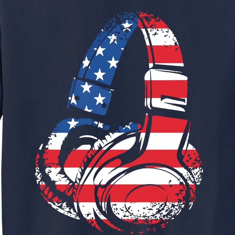 Funny 4th Of July American Flag Gaming Patriotic Boy Tall Sweatshirt