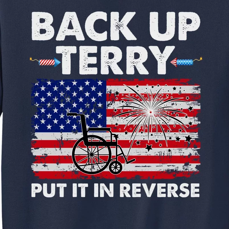 Fourth 4th Of July Back Up Terry Put It In Reverse USA Flag Sweatshirt