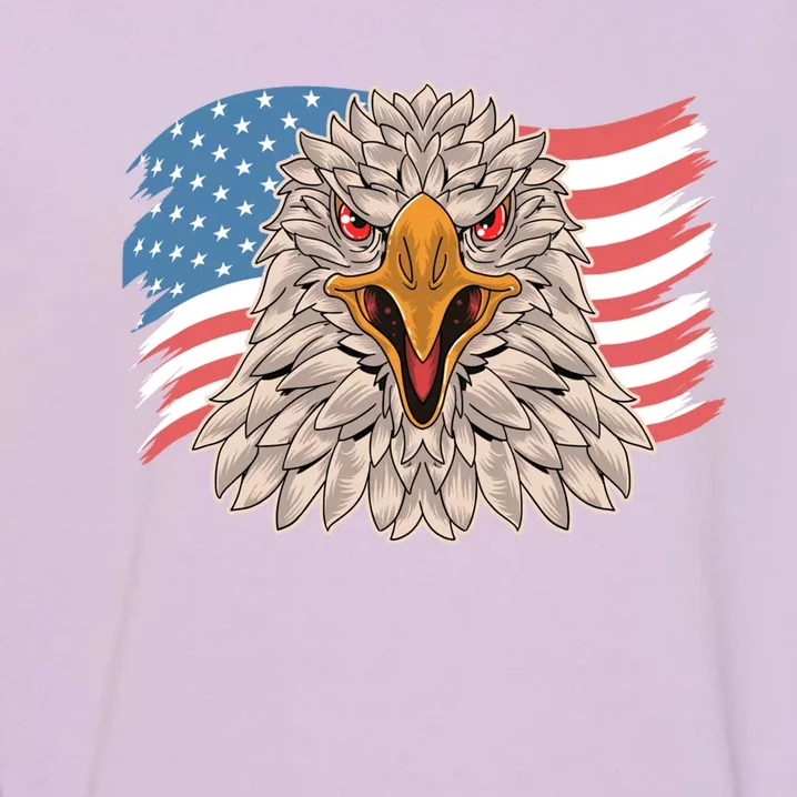 Funny 4th Of July American Flag Usa Patriotic Eagle Great Gift Garment-Dyed Sweatshirt