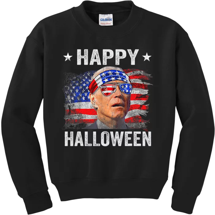 Funny 4th Of July Happy Halloween Confused For 4th Of July Kids Sweatshirt