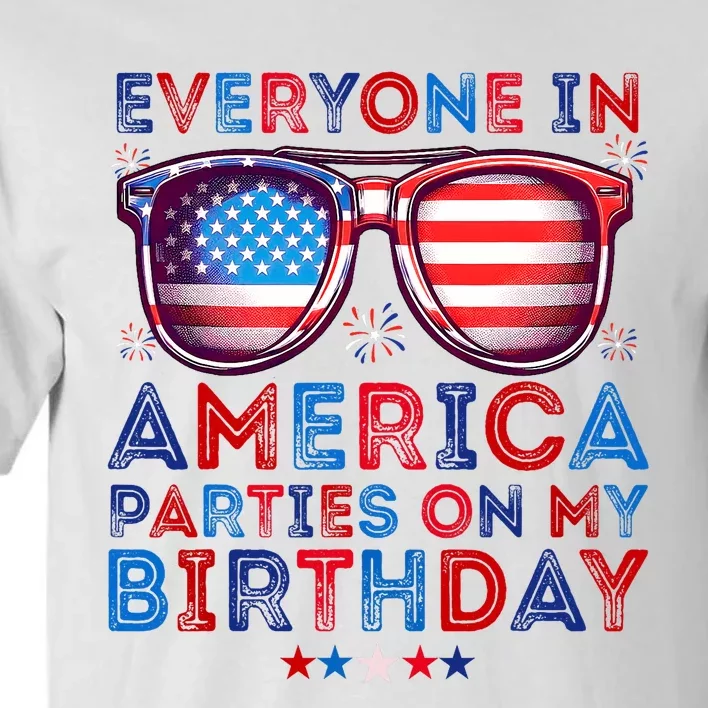 Funny 4th Of July Birthday Independence Day Tall T-Shirt