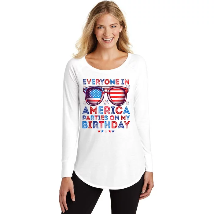 Funny 4th Of July Birthday Independence Day Women's Perfect Tri Tunic Long Sleeve Shirt