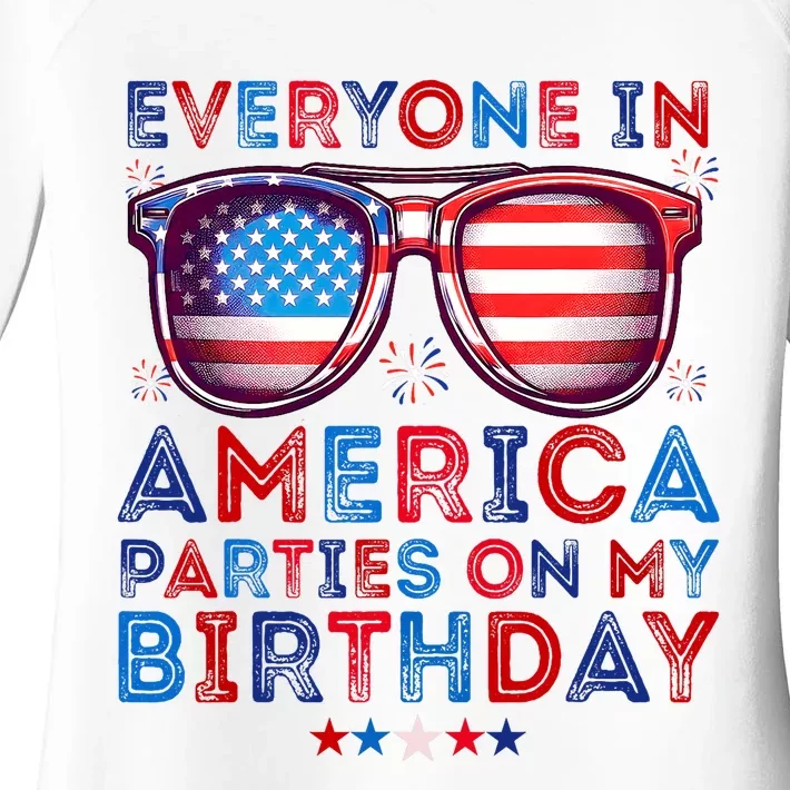 Funny 4th Of July Birthday Independence Day Women's Perfect Tri Tunic Long Sleeve Shirt