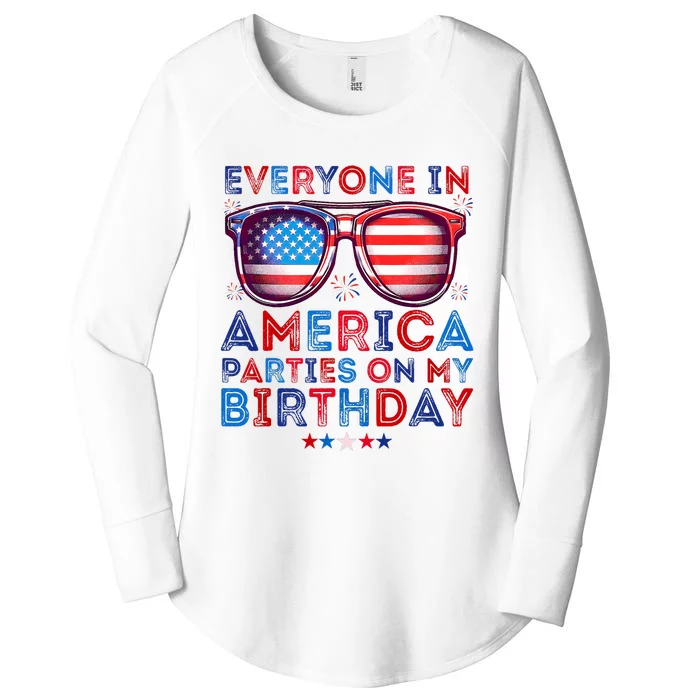 Funny 4th Of July Birthday Independence Day Women's Perfect Tri Tunic Long Sleeve Shirt