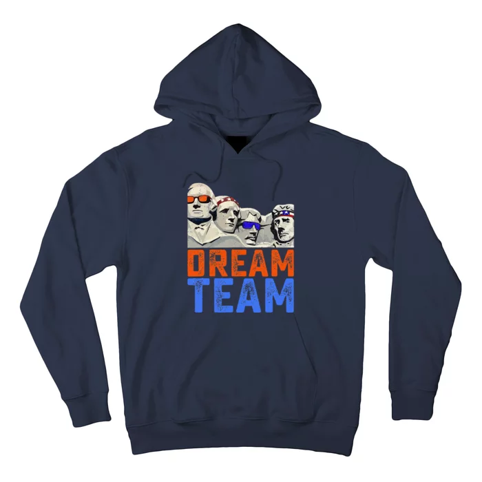 Funny 4th Of July Dream Team Presidents Mount Rushmore Hoodie