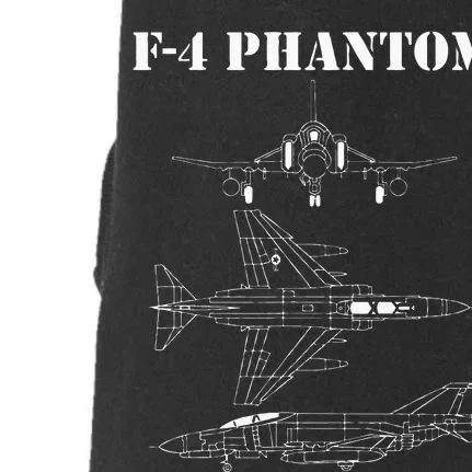 F 4 Phantom Fighter Jet Airplane Pilot Military Aircraft F4 Doggie 3-End Fleece Hoodie