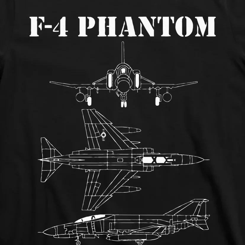 F 4 Phantom Fighter Jet Airplane Pilot Military Aircraft F4 T-Shirt