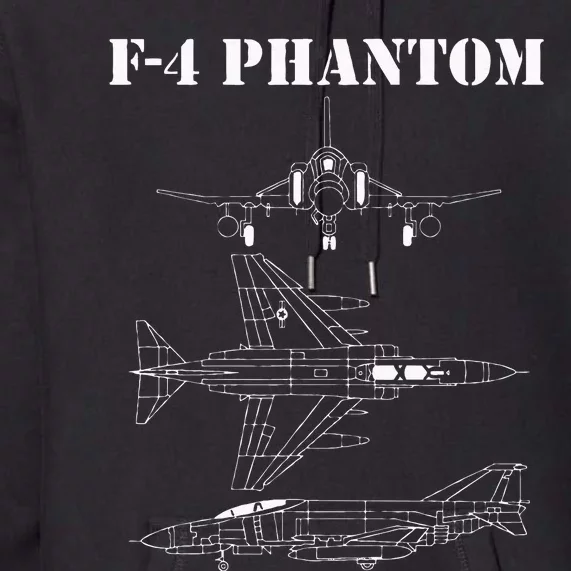 F 4 Phantom Fighter Jet Airplane Pilot Military Aircraft F4 Premium Hoodie