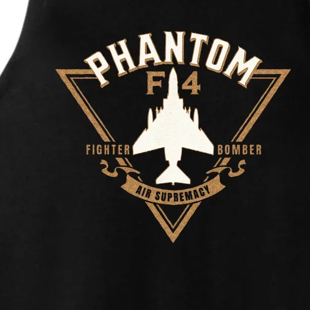 F 4 Phantom II Naval Fighter Bomber Jet Interceptor Aircraft Ladies Tri-Blend Wicking Tank