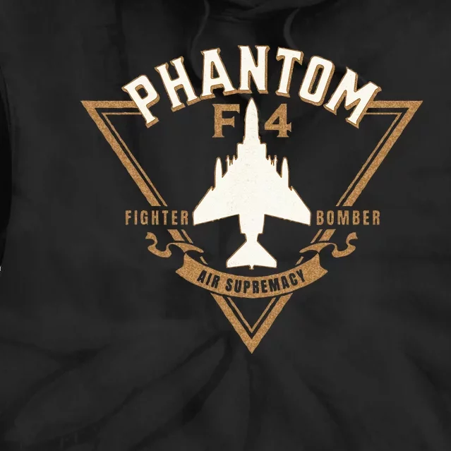 F 4 Phantom II Naval Fighter Bomber Jet Interceptor Aircraft Tie Dye Hoodie