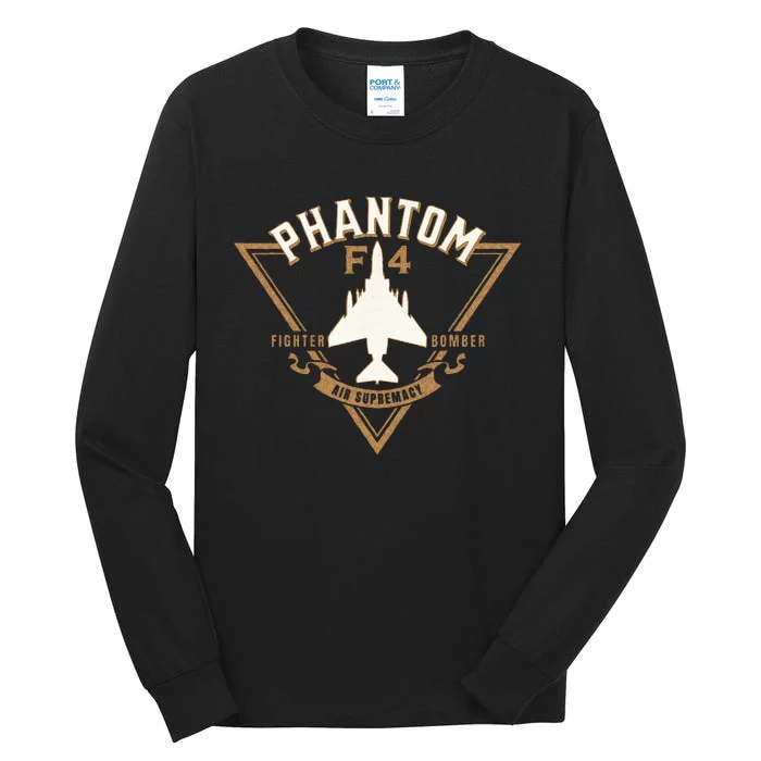 F 4 Phantom II Naval Fighter Bomber Jet Interceptor Aircraft Tall Long Sleeve T-Shirt