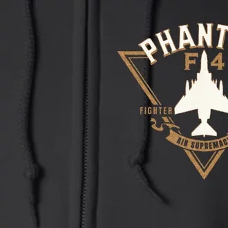 F 4 Phantom II Naval Fighter Bomber Jet Interceptor Aircraft Full Zip Hoodie