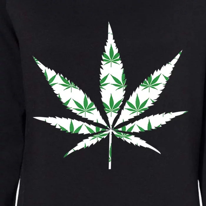 Funny 420 Stoner THC Marijuana Cannabis Weed Pot Leaf Smoker Womens California Wash Sweatshirt