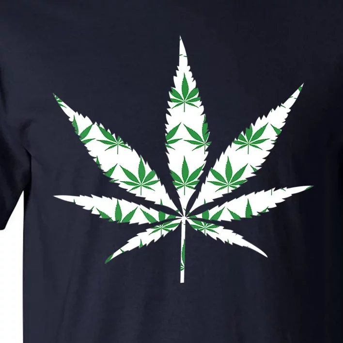 Funny 420 Stoner THC Marijuana Cannabis Weed Pot Leaf Smoker Tall T-Shirt