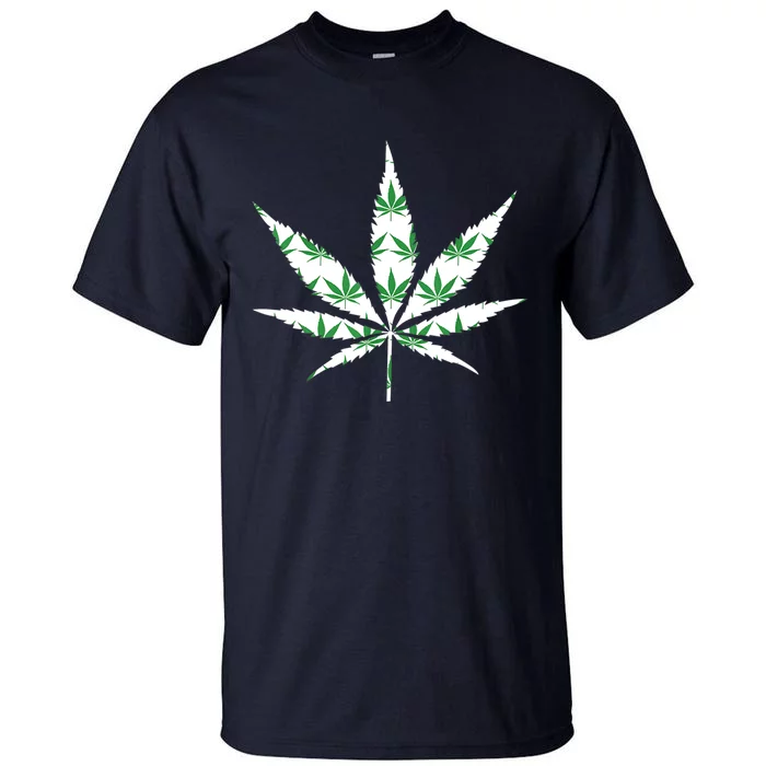 Funny 420 Stoner THC Marijuana Cannabis Weed Pot Leaf Smoker Tall T-Shirt