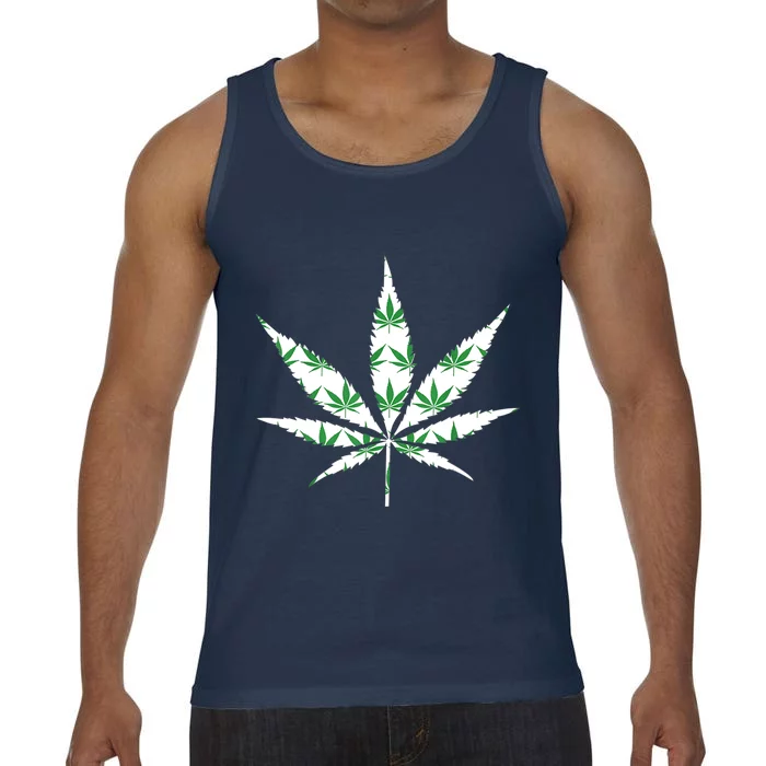 Funny 420 Stoner THC Marijuana Cannabis Weed Pot Leaf Smoker Comfort Colors® Tank Top