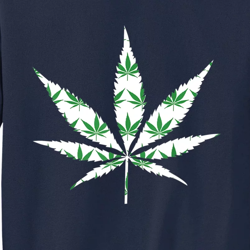 Funny 420 Stoner THC Marijuana Cannabis Weed Pot Leaf Smoker Tall Sweatshirt