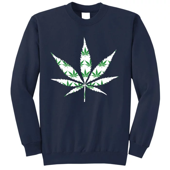 Funny 420 Stoner THC Marijuana Cannabis Weed Pot Leaf Smoker Tall Sweatshirt