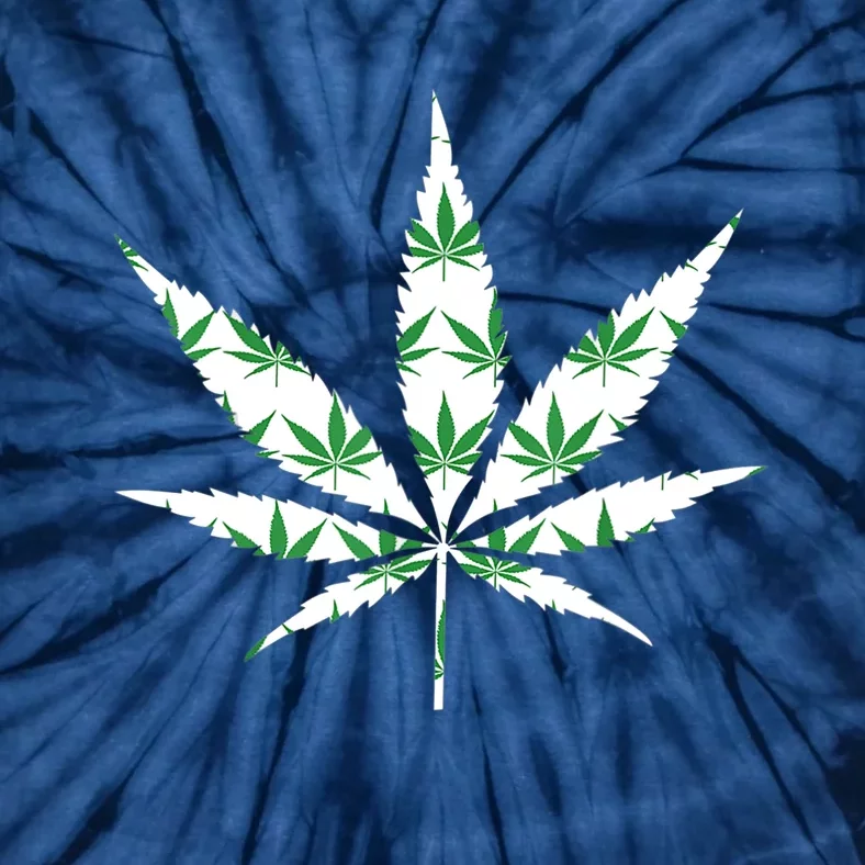 Funny 420 Stoner THC Marijuana Cannabis Weed Pot Leaf Smoker Tie-Dye T-Shirt