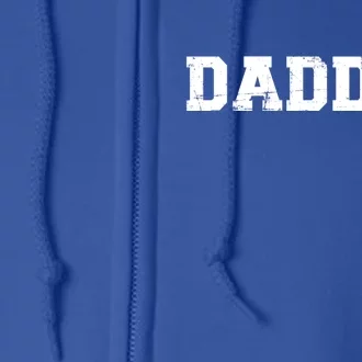 Fourth 4th Time Daddy Dad Of Four Father's Day Gift Full Zip Hoodie