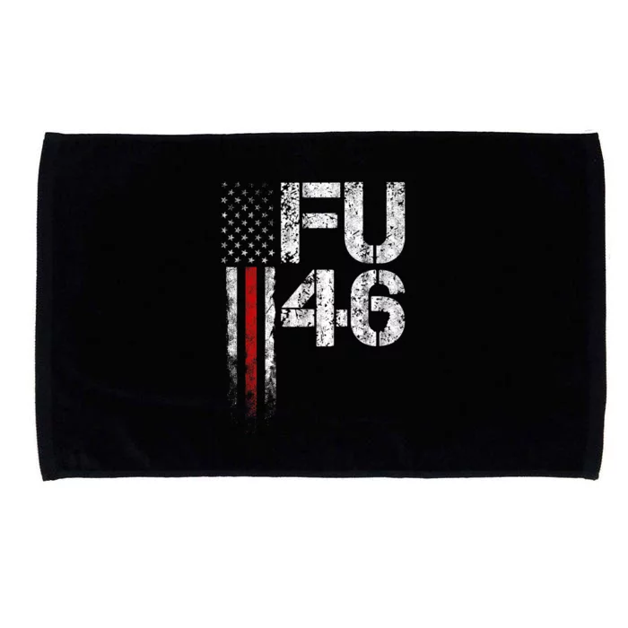 FU 46 Vintage Old American Flag Funny Biden Patriots FU46 Microfiber Hand Towel