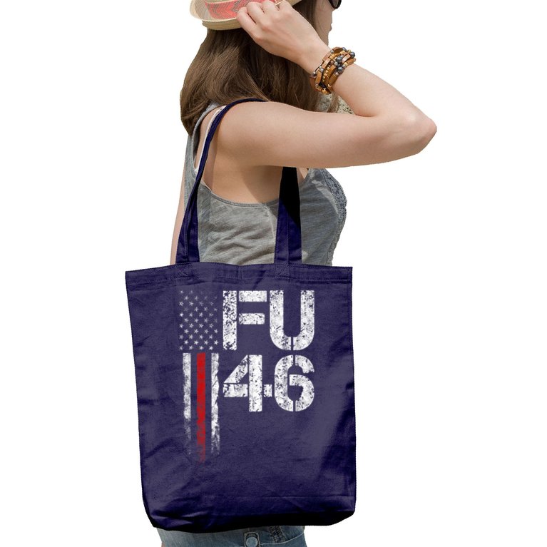 FU 46 Vintage Old American Flag Funny Biden Patriots FU46 Tote Bag