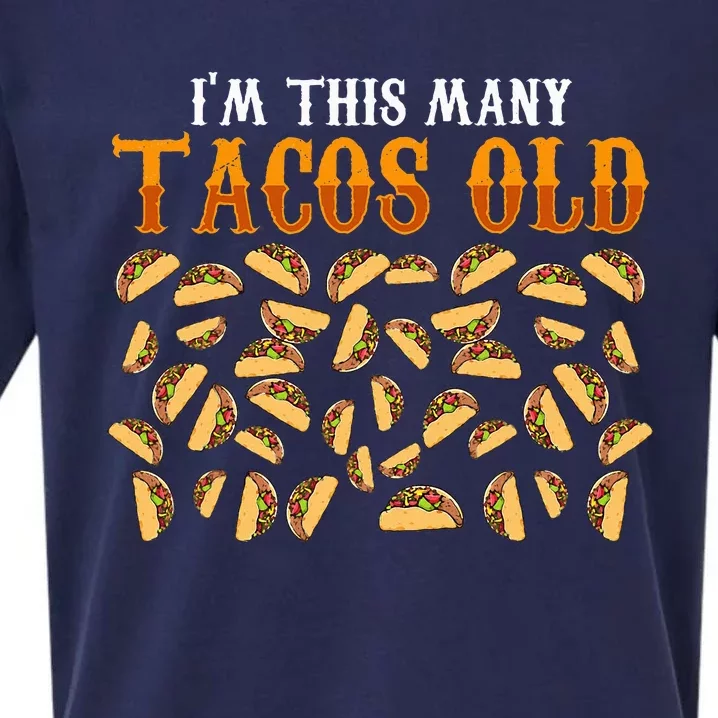 Funny 40 Year Old Taco Lovers Gag Gift 40th Birthday Sueded Cloud Jersey T-Shirt