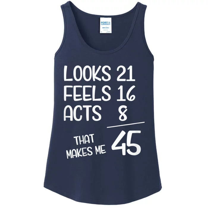 Funny 45 Year Old 45th Birthday Born In 1978 Ladies Essential Tank