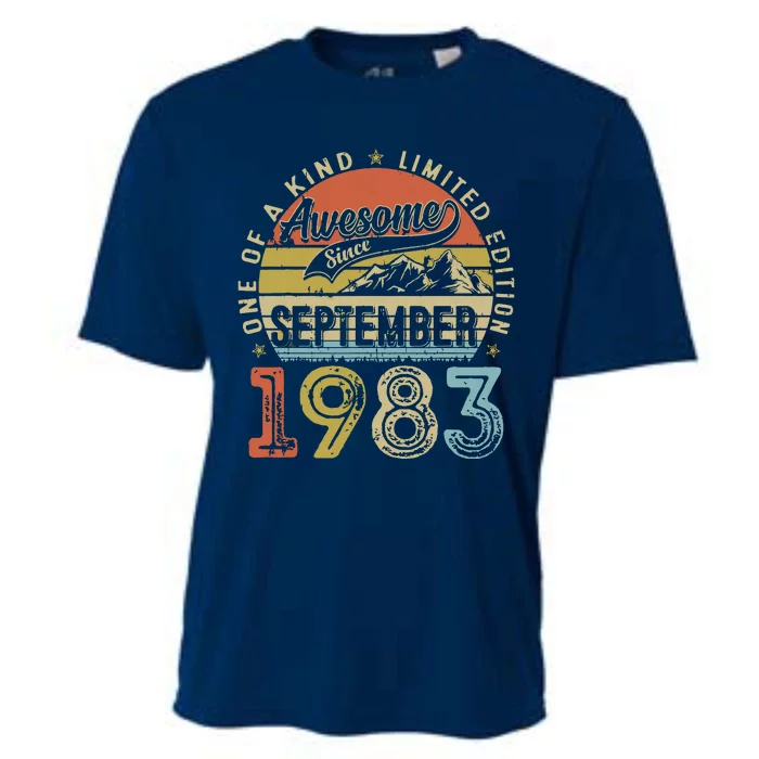 Funny 40 Year Old September 1983 Vintage 40th Birthday Gifts Cooling Performance Crew T-Shirt