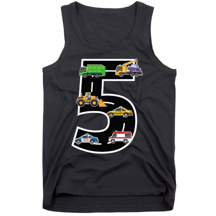 Fifth 5yr 5th Birthday Boy 5 Years Old Birthday Decoration Tank Top