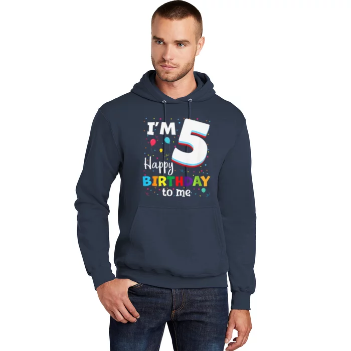 Five 5yr 5th Birthday Happy Birthday 5 Years Old Hoodie