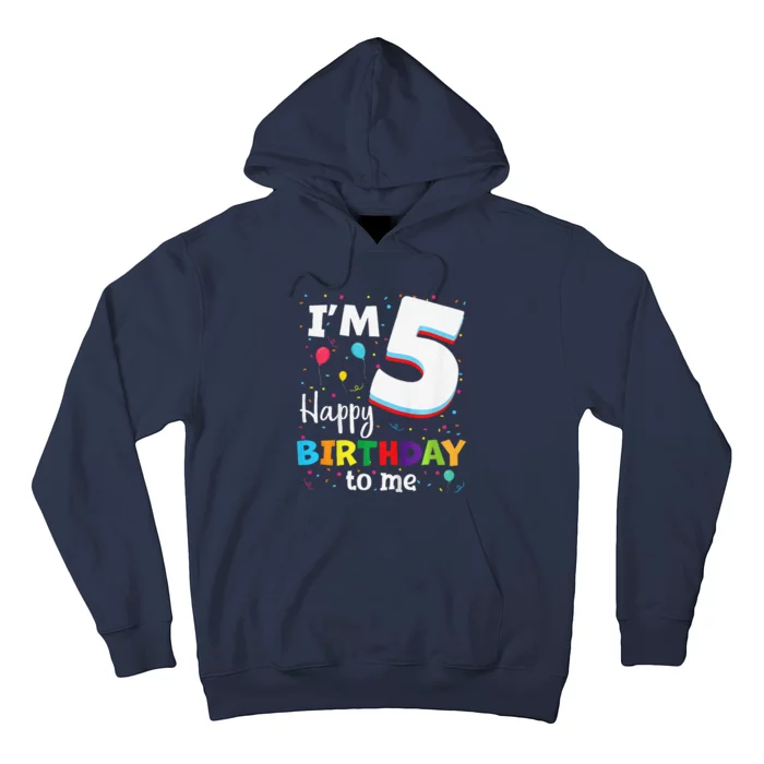 Five 5yr 5th Birthday Happy Birthday 5 Years Old Hoodie