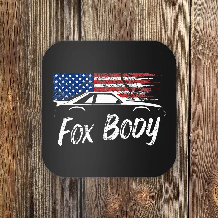 Foxbody 5.0 American Flag Stang Muscle Car Coaster