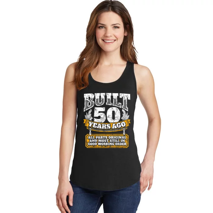 Funny 50th Birthday Shirt B-Day Gift Saying Age 50 Year Joke Ladies Essential Tank