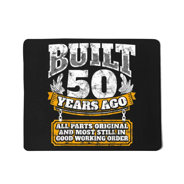 Funny 50th Birthday Shirt B-Day Gift Saying Age 50 Year Joke Mousepad