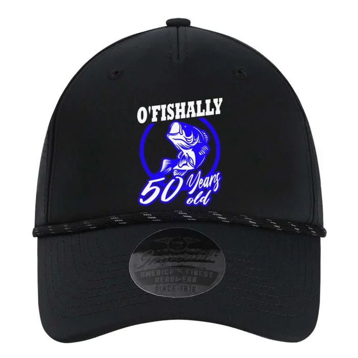 Funny 50th Birthday Fishing Fisherman Fifty Years Old Gift Performance The Dyno Cap