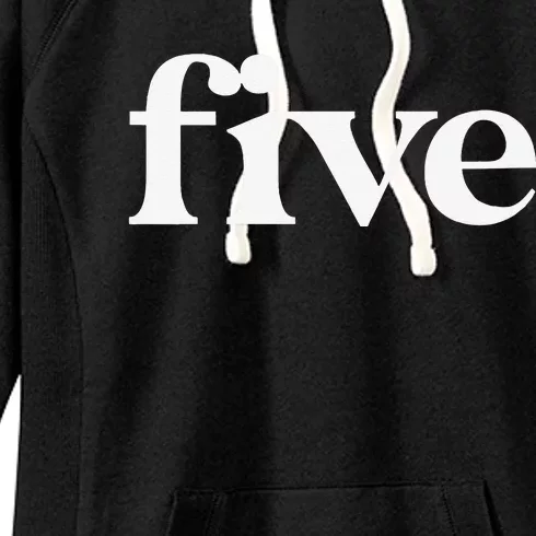 Funny 5th Birthday 5 Year Old Five Fifth Birthday Party Women's Fleece Hoodie