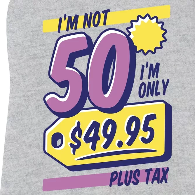 Funny 50th Birthday Plus Tax Women's Racerback Tank