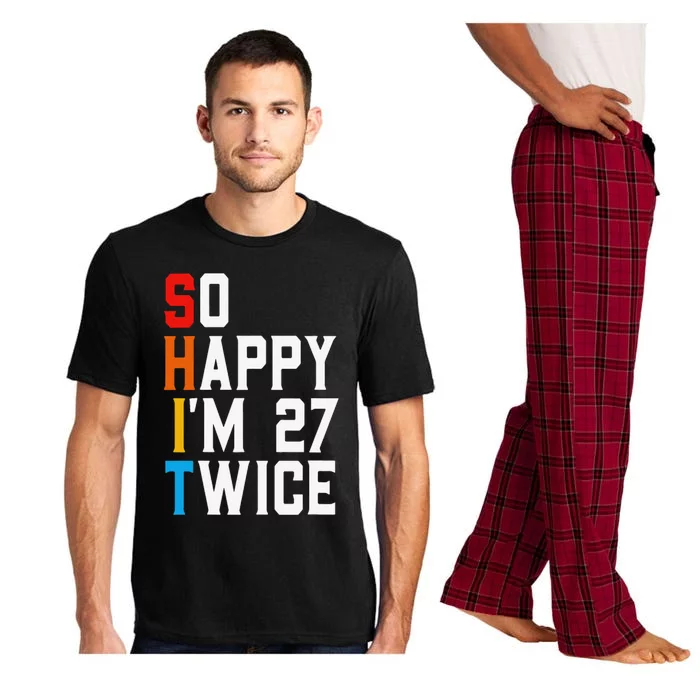 Funny 54th Birthday Sarcastic Vintage 54 Years Old Bday Pajama Set