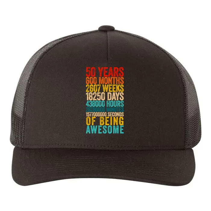 Funny 50th Birthday Old Meter Funny 50 Year Old Gifts Yupoong Adult 5-Panel Trucker Hat