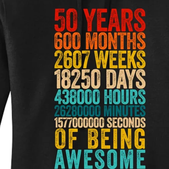 Funny 50th Birthday Old Meter Funny 50 Year Old Gifts Women's Pullover Hoodie