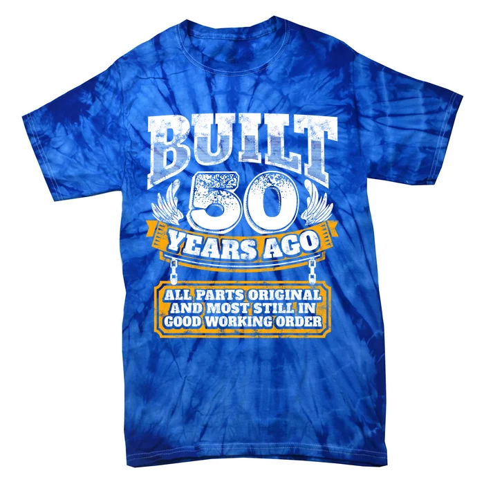 Funny 50th Birthday Gift BDay Gift Saying Age 50 Year Joke Tie-Dye T-Shirt