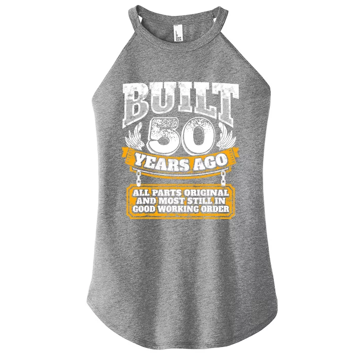 Funny 50th Birthday Gift BDay Gift Saying Age 50 Year Joke Women’s Perfect Tri Rocker Tank