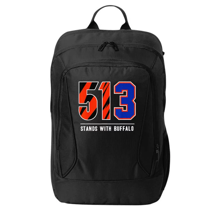 funny 513 Stands With Buffalo we love Damar 3 City Backpack