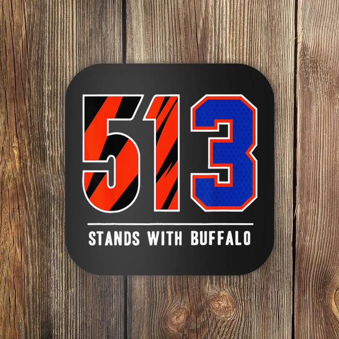 funny 513 Stands With Buffalo we love Damar 3 Coaster