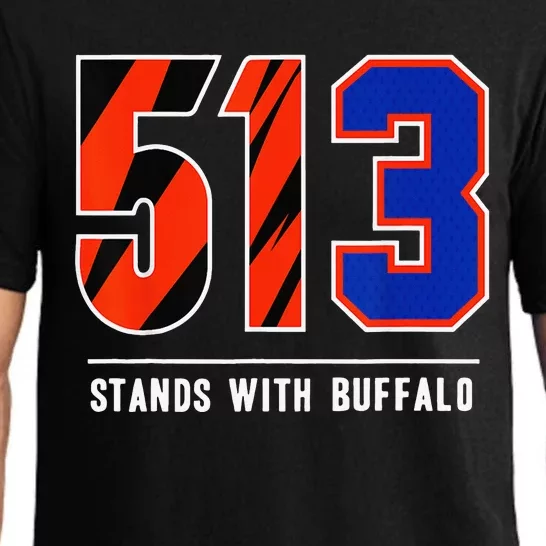 funny 513 Stands With Buffalo we love Damar 3 Pajama Set