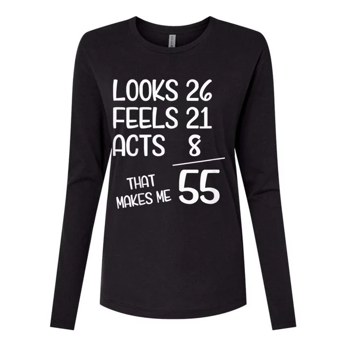 Funny 55 Year Old 55th Birthday Born In 1968 Womens Cotton Relaxed Long Sleeve T-Shirt