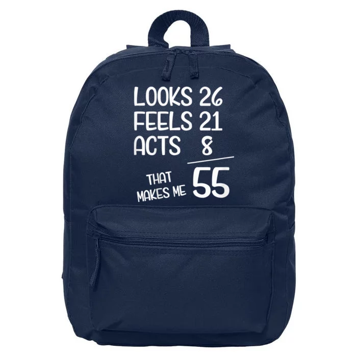 Funny 55 Year Old 55th Birthday Born In 1968 16 in Basic Backpack