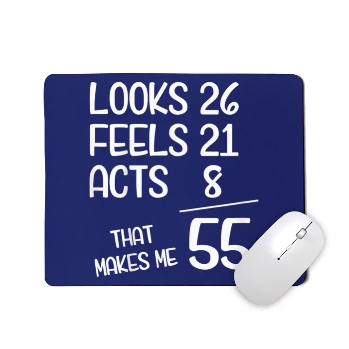 Funny 55 Year Old 55th Birthday Born In 1968 Mousepad