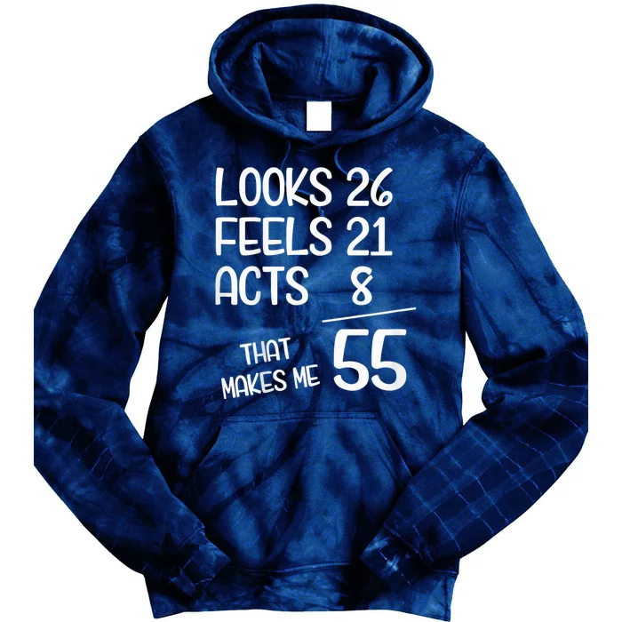 Funny 55 Year Old 55th Birthday Born In 1968 Tie Dye Hoodie